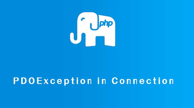 PDOException in Connection