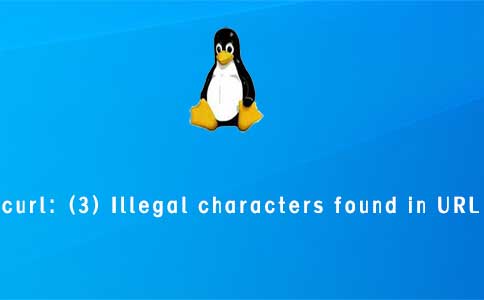 curl: (3) Illegal characters found in URL