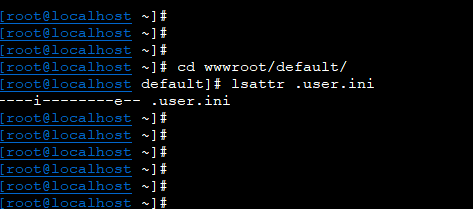 rm cannot remove ‘wwwroot/default/.user.ini’ Operation not permitted