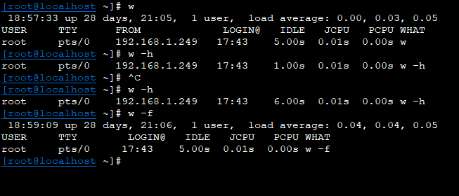 Linux系统管理:w详解