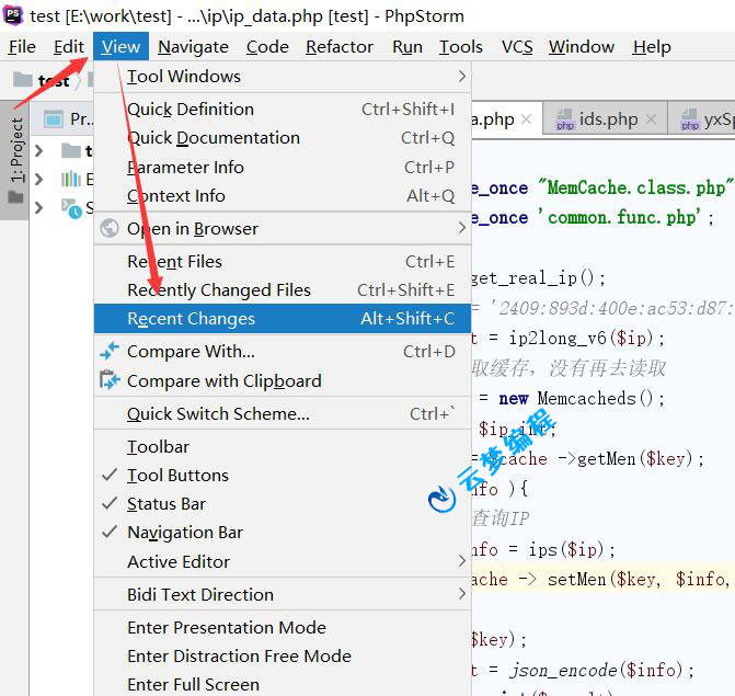 phpstorm恢复删除文件的方法